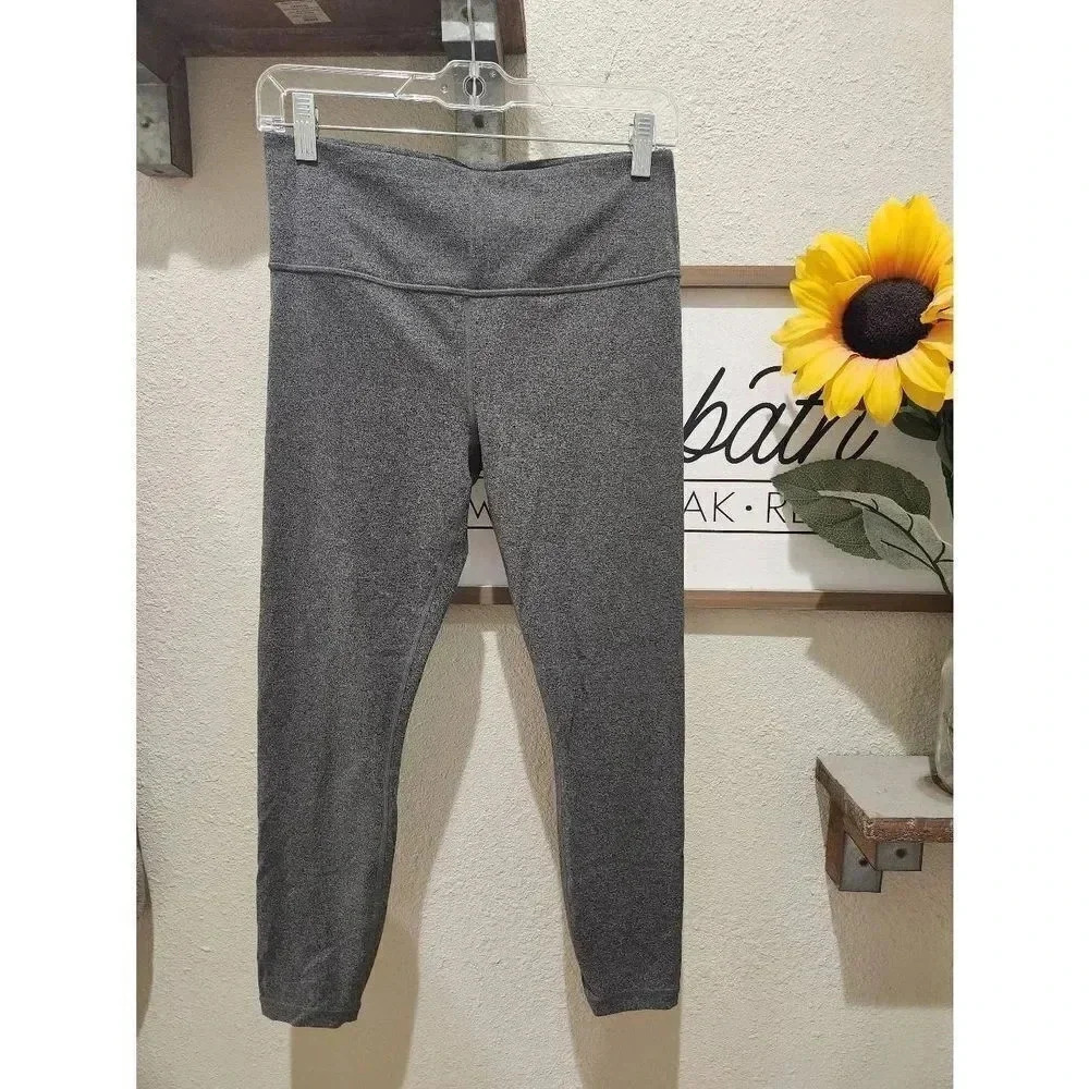 Athleta Leggings Size Medium Gray Cropped